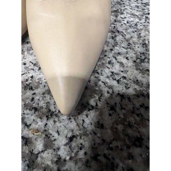 Tory Burch Cream Heeled Mules - Picture 7 of 8